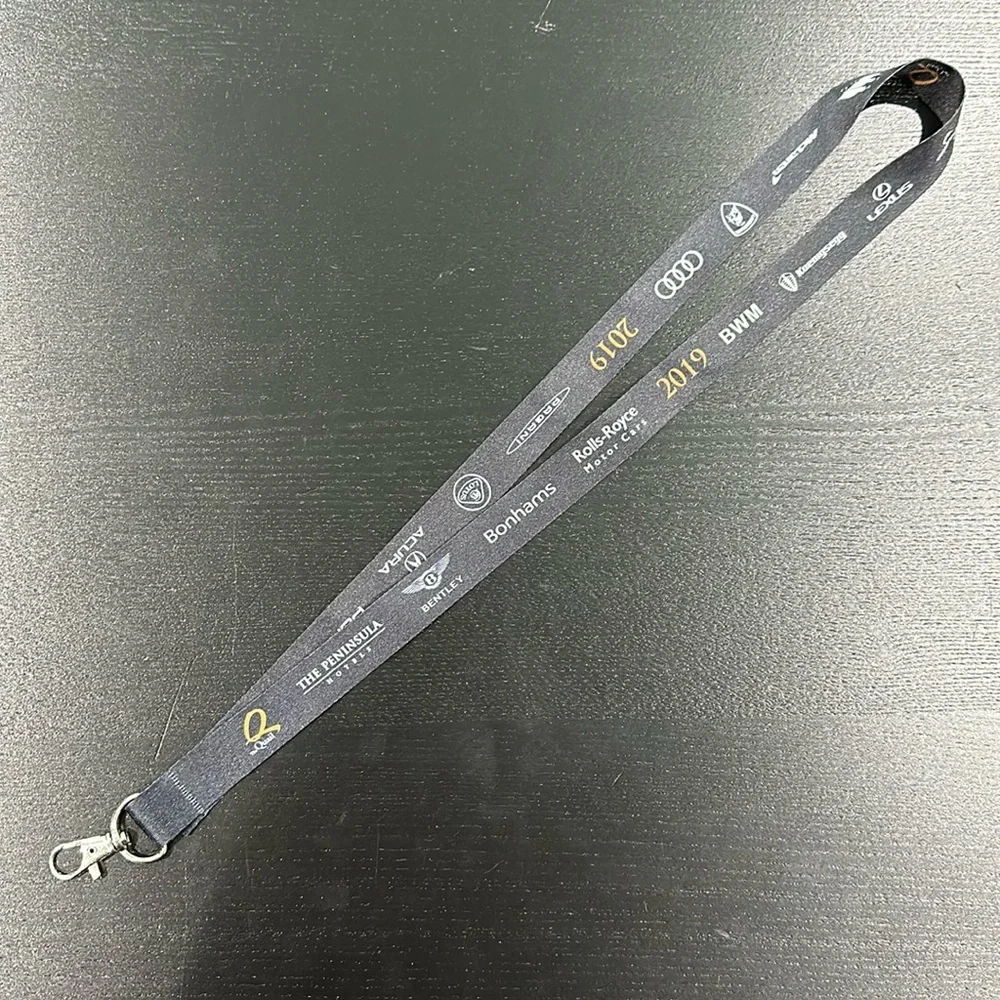 Quail Motorsports Car Show Lanyard with Sponsoring Brand Logos